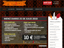 Tablet Screenshot of lacoleta.com